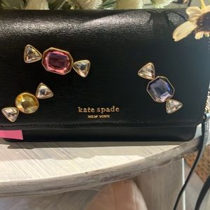 NWT NIP Kate Spade Gala Stone Halloween Candy Fall Crossbody Bag Flap Wallet